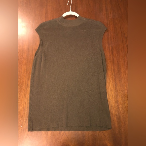 Worthington Olive Green Woven Top - Size Large - Picture 1 of 5